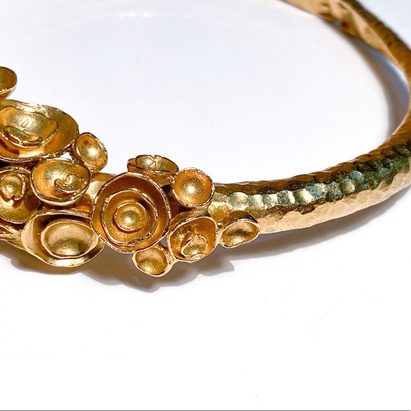 Rare Yves Saint Laurent Arty Brutalist Choker Necklace - Picture 12 of 16